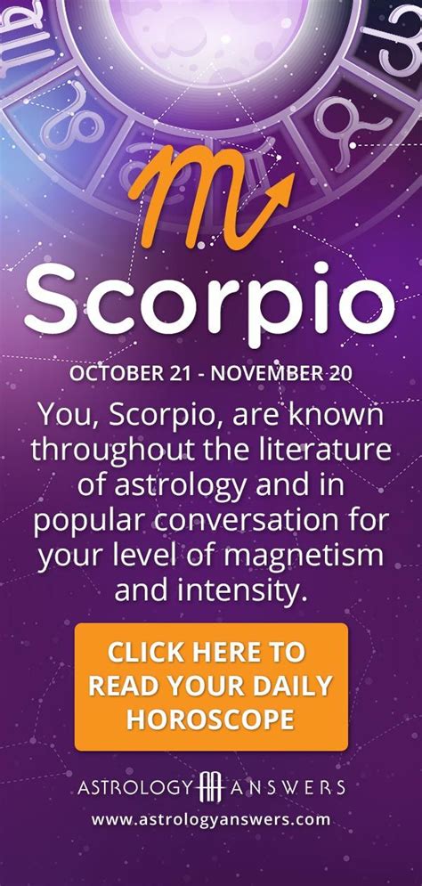 Scorpio Daily Horoscopes.
